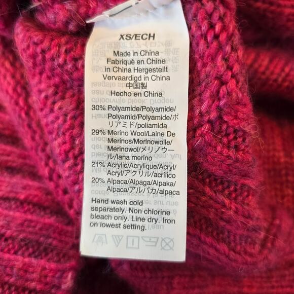J.Crew Sweater Women's XS Pink Alpaca Wool Blend Crew Preppy Casual Academia - Picture 4 of 6
